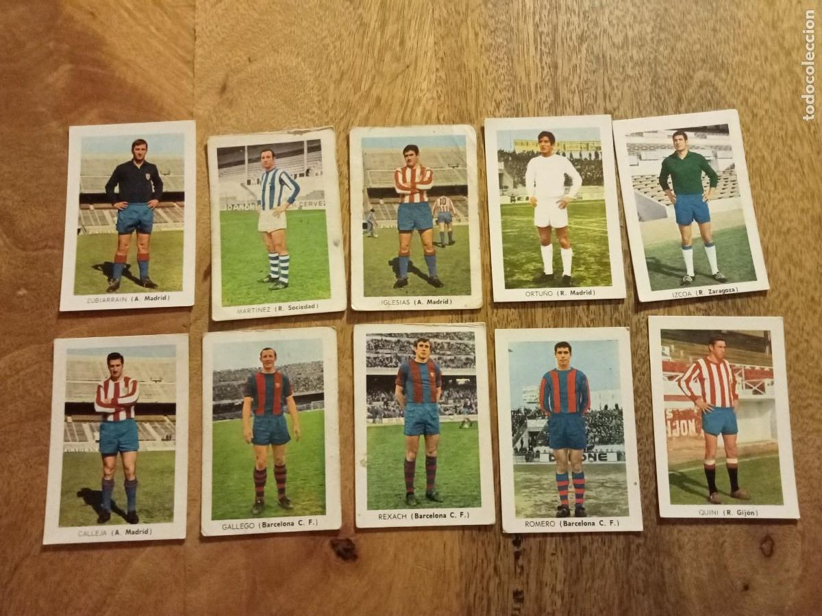 Cromos de f&uacute;tbol: LOTE 10 CROMOS FHER 70-71 LA MAYOR&Iacute;A NUEVOS SIN PEGAR, Dif&iacute;ciles de conseguir