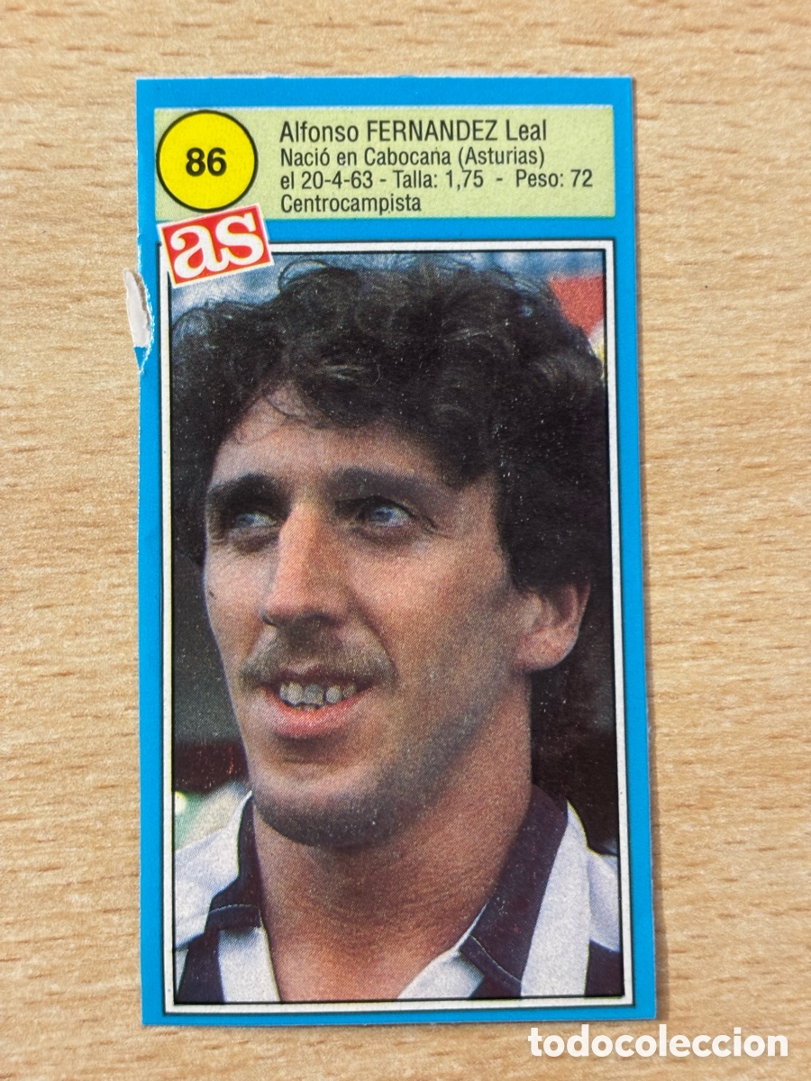 Cromos de f&uacute;tbol: # 86 Fern&aacute;ndez CD Castell&oacute;n Ases de la liga 90 91 sin pegar