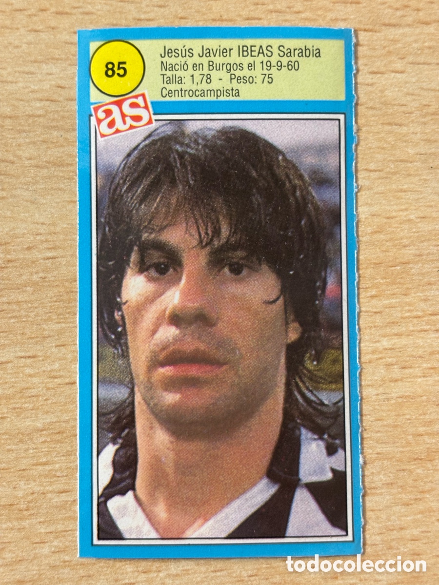 Cromos de f&uacute;tbol: # 85 Ibeas CD Castell&oacute;n Ases de la liga 90 91 sin pegar