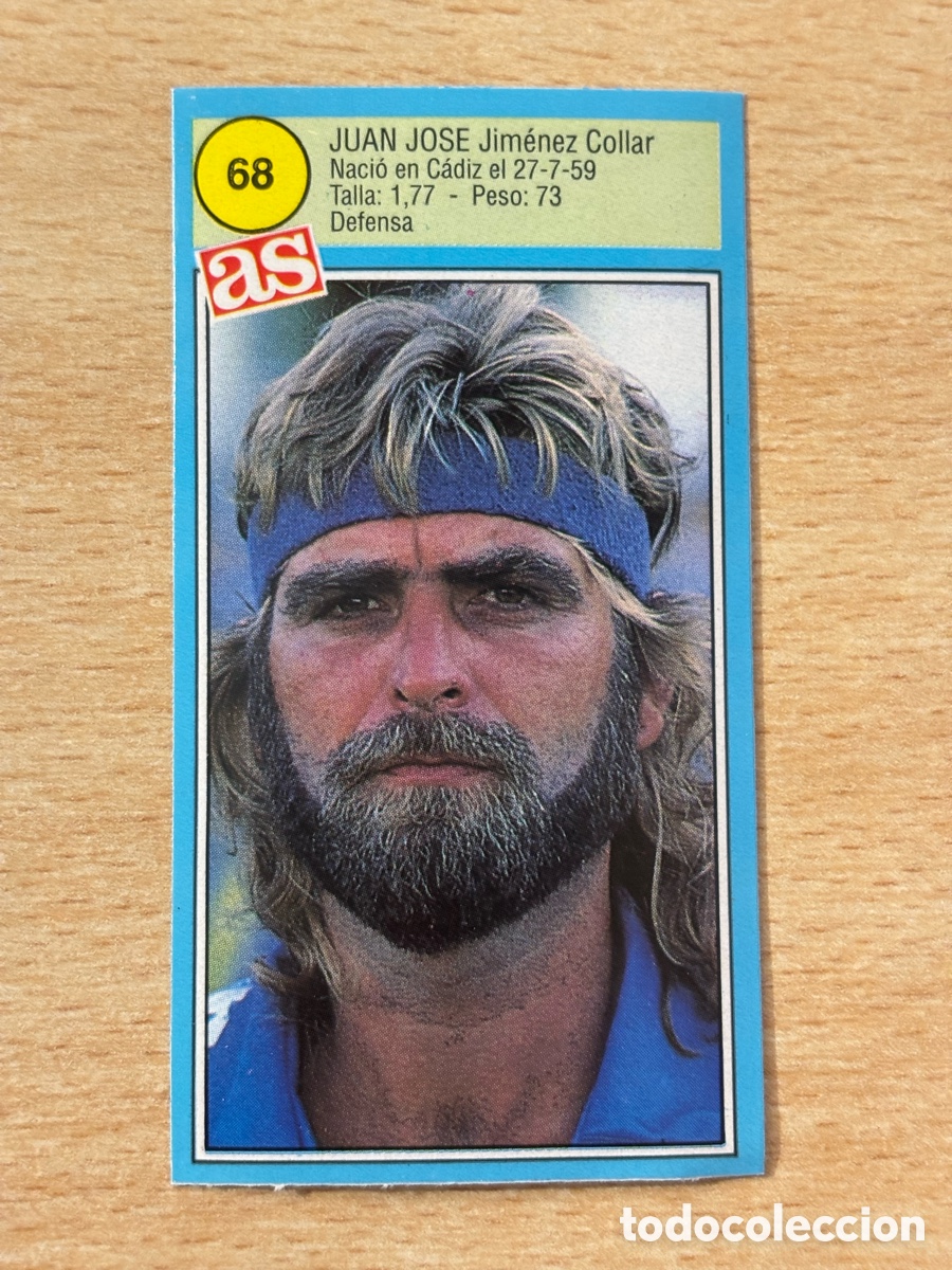 Cromos de f&uacute;tbol: # 68 Juan Jose C&aacute;diz CF Ases de la liga 90 91 sin pegar