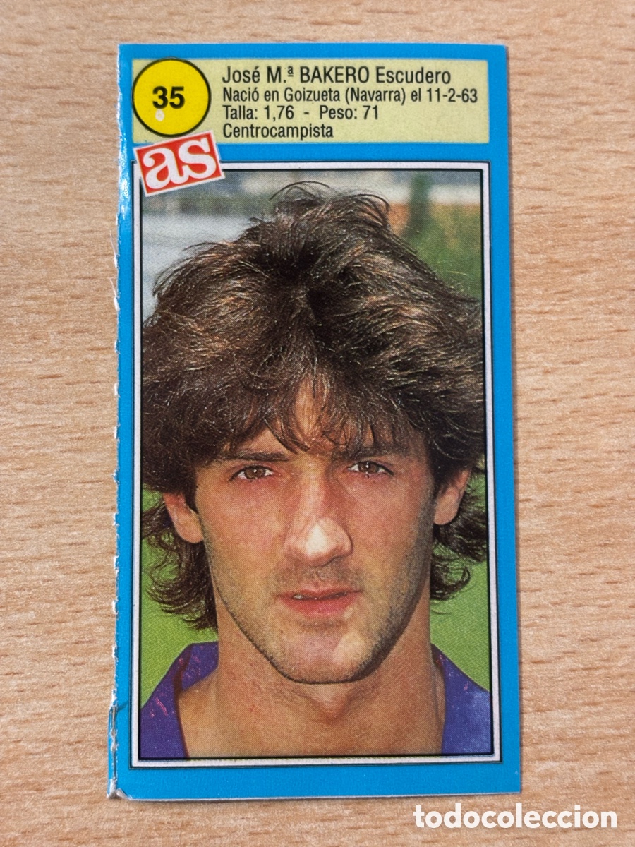 Cromos de f&uacute;tbol: # 35 Bakero FC Barcelona Ases de la liga 90 91 sin pegar