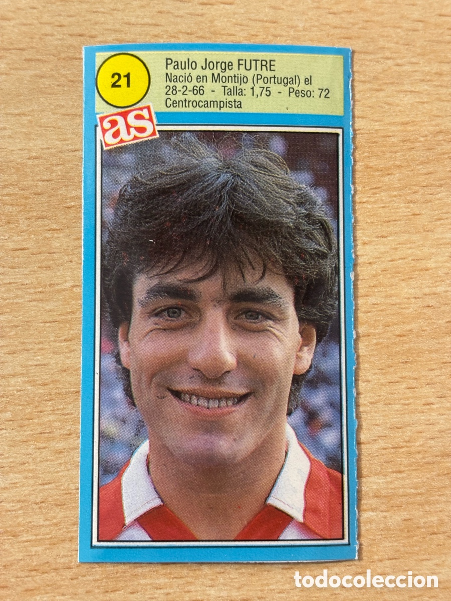 Cromos de f&uacute;tbol: # 21 Futre Atl&eacute;tico de Madrid Ases de la liga 90 91 sin pegar