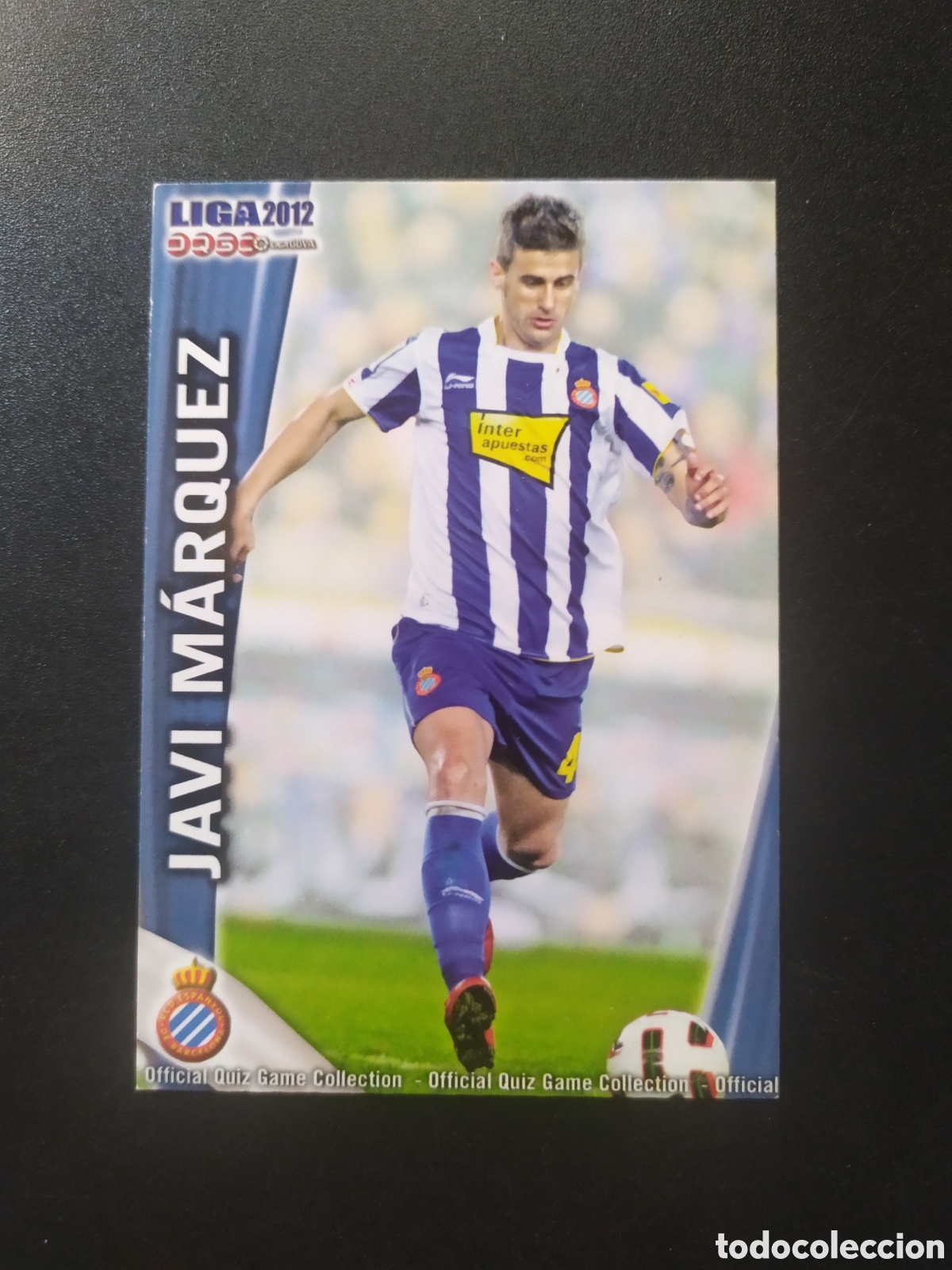 Fu&szlig;ball-Sticker: Mundicromo fichas Liga 2011 2012 11 12 Javi M&aacute;rquez corregido n&deg; 201 Espanyol