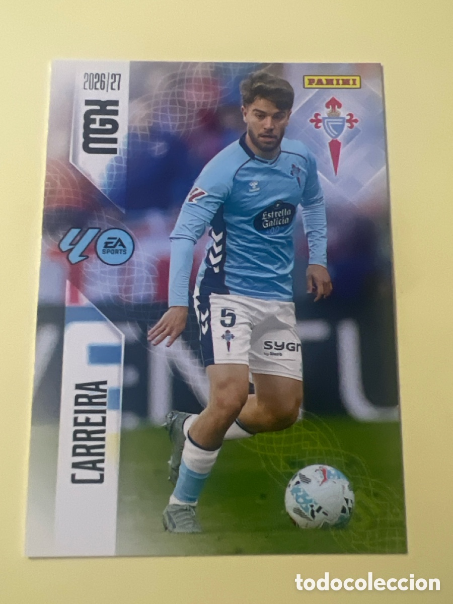 Cromos de f&uacute;tbol: C5345. MEGACRACKS 2026 2027 MGK 26 27 NUEVO - CELTA DE VIGO N&ordm; 117 CARREIRA