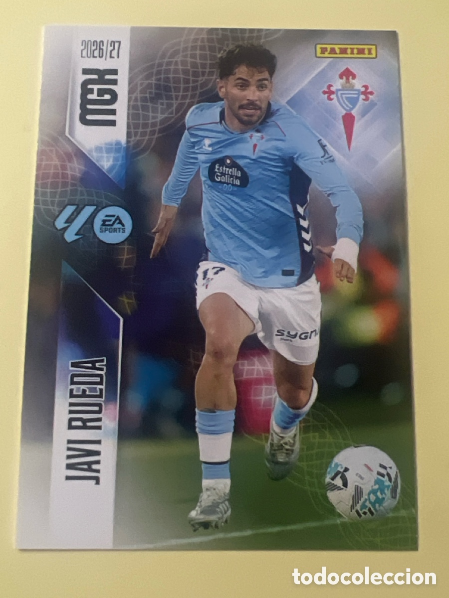 Cromos de f&uacute;tbol: C5370. MGK 2026/27 MEGACRACKS PANINI. #112 JAVI RUEDA. CELTA DE VIGO.
