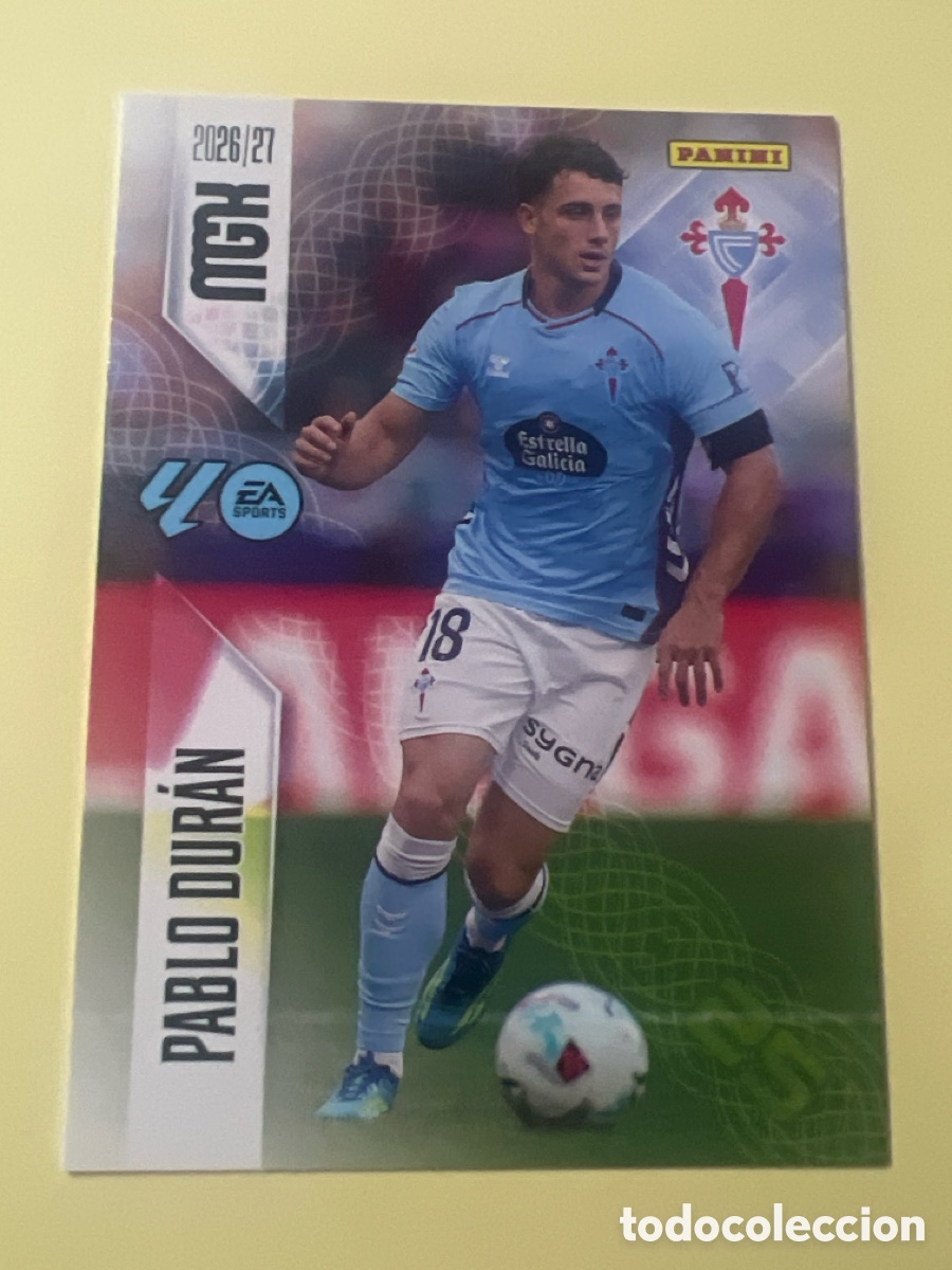 Cromos de f&uacute;tbol: C5381. MGK 2026/27 MEGACRACKS PANINI. #123 PABLO DUR&Aacute;N. CELTA DE VIGO