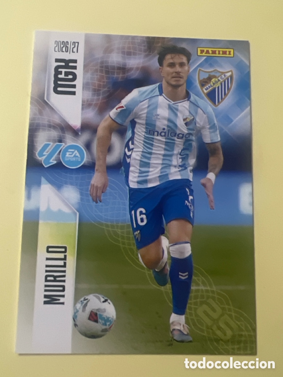 Cromos de f&uacute;tbol: C5384. 239 MURILLO MALAGA MEGACRACKS MGK 26 27 PANINI 2026 2027