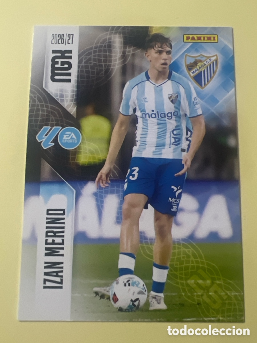 Cromos de f&uacute;tbol: C5398. MEGACRACKS 2026 2027 MGK 26 27 NUEVO - MALAGA N&ordm; 244 IZAN MERINO