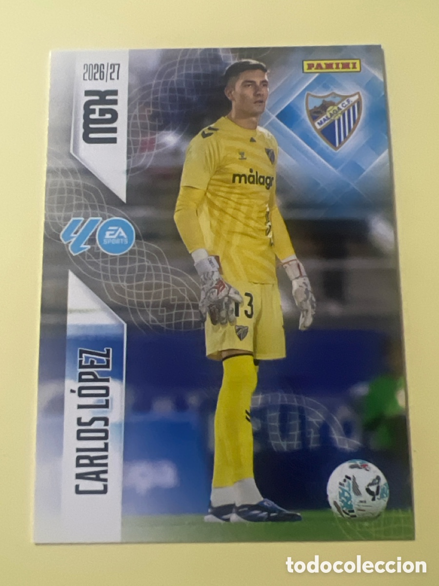 Cromos de f&uacute;tbol: C5410. MEGACRACKS MGK 2026 2027 26 27 PANINI N&ordm; 237 CARLOS LOPEZ MALAGA