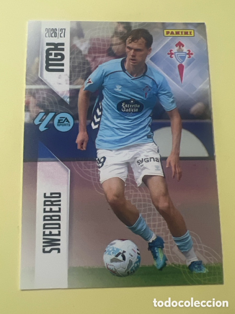 Cromos de f&uacute;tbol: C5425. 122 Swedberg MEGACRACKS MGK 2026 2027 26 27 CELTA DE VIGO