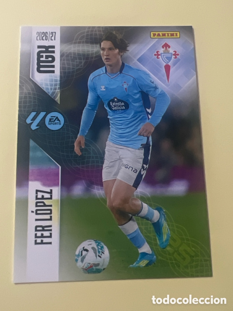 Cromos de f&uacute;tbol: C5440. MEGACRACKS 2026 2027 MGK 26 27 NUEVO - CELTA DE VIGO N&ordm; 121 FER LOPEZ