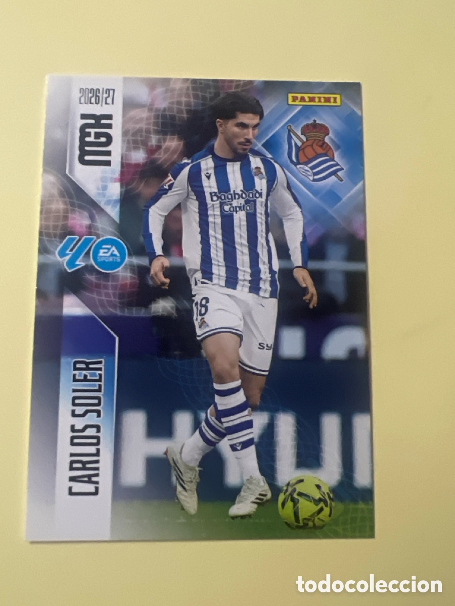 Cromos de f&uacute;tbol: C5442. MEGACRACKS 2026 2027 MGK 26 27 NUEVO - REAL SOCIEDAD N&ordm; 319 CARLOS SOLER