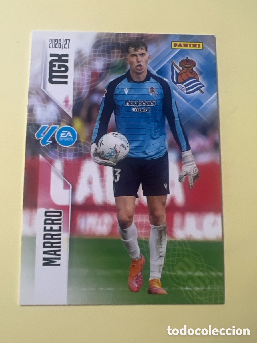 Cromos de f&uacute;tbol: C5450. MEGACRACKS MGK 2026 2027 26 27 PANINI N&ordm; 309 MARRERO REAL SOCIEDAD