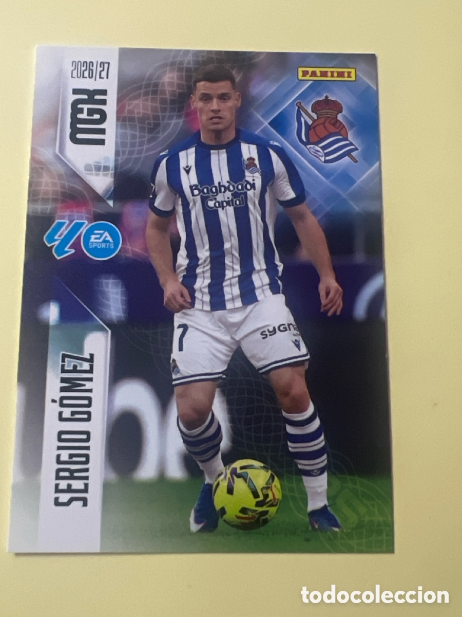 Cromos de f&uacute;tbol: C5454. MGK 2026/27 MEGACRACKS PANINI. #313 SERGIO G&Oacute;MEZ. R.SOCIEDAD.