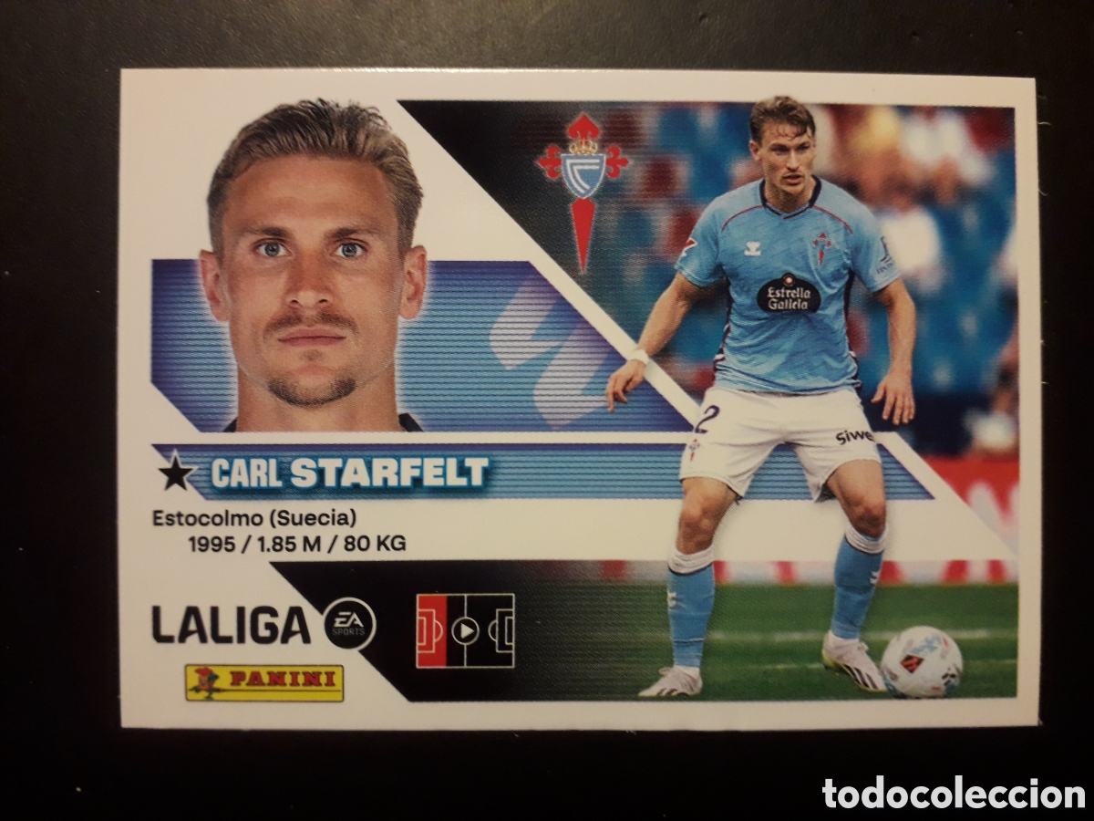 Cromos de f&uacute;tbol: STARFELT CELTA DE VIGO N&deg; 8 ED ESTE 2026 2027 26 27 SIN PEGAR PEDIDO M&Iacute;NIMO 3&euro;