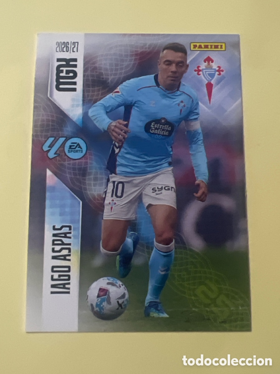 Cromos de f&uacute;tbol: C5463. MEGACRACKS 2026 2027 MGK 26 27 NUEVO - CELTA DE VIGO N&ordm; 124 IAGO ASPAS
