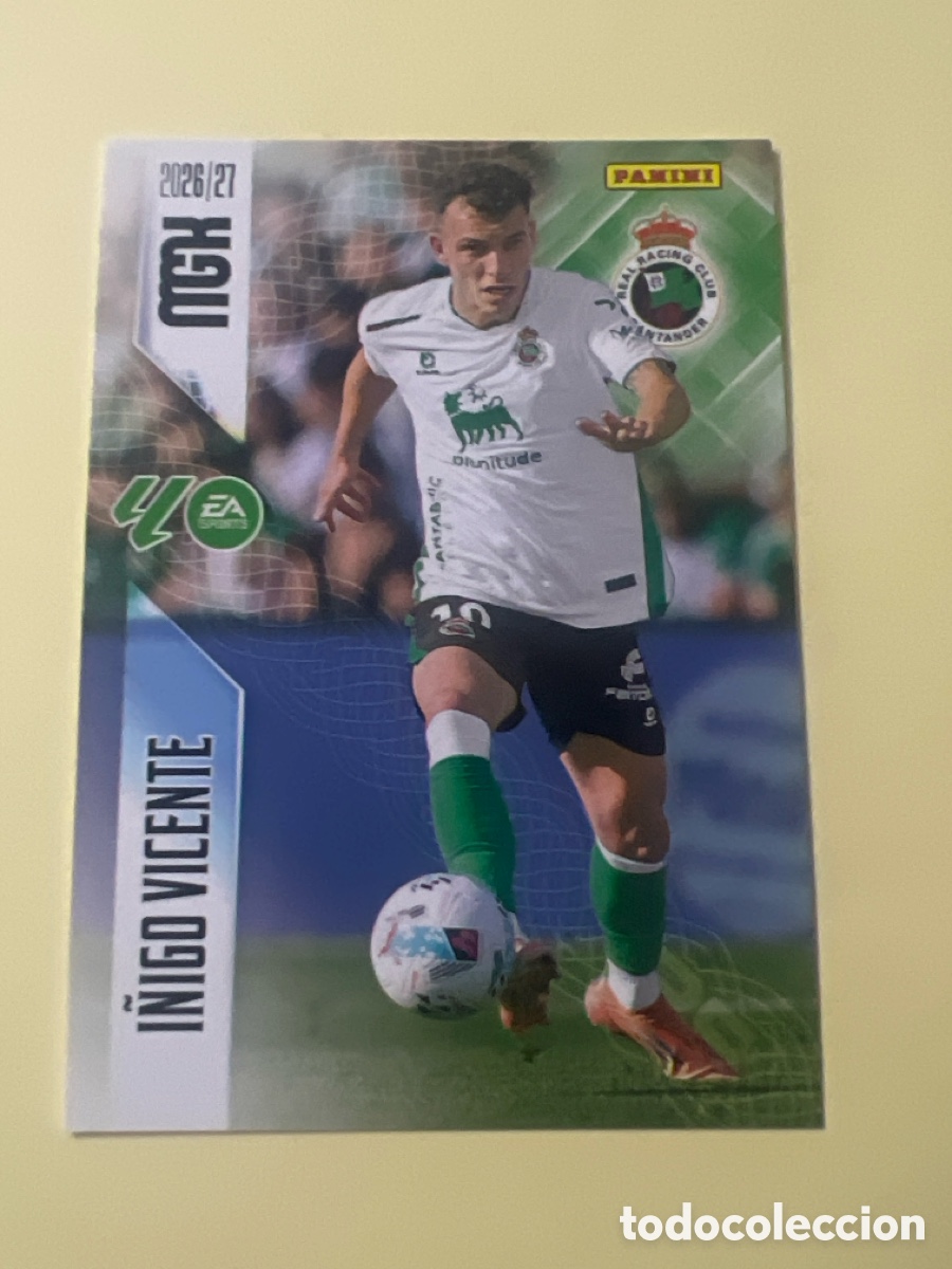 Cromos de f&uacute;tbol: C5465. 288 I&Ntilde;IGO VICENTE MEGACRACKS MGK 2026 2027 26 27 RACING DE SANTANDER