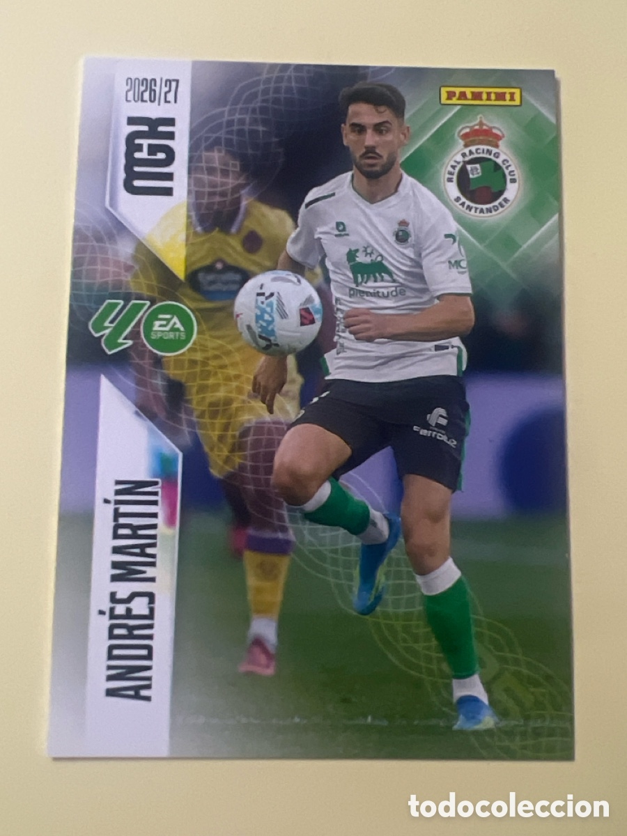 Cromos de f&uacute;tbol: C5466. MEGACRACKS 2026 2027 MGK 26 27 NUEVO - RACING DE SANTANDER N&ordm; 285 ANDRES MARTIN