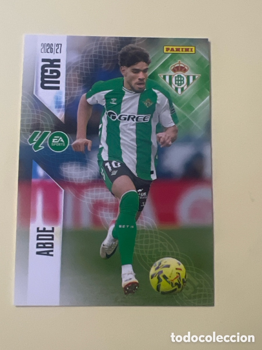 Cartes &agrave; collectionner de Football: C5470. MEGACRACKS MGK 2026 2027 26 27 PANINI N&ordm; 108 ABDE BETIS