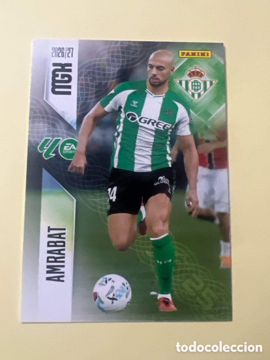 Cromos de Futebol: C5498. MEGACRACKS 2026 2027 MGK 26 27 NUEVO - REAL BETIS N&ordm; 100 AMRABAT
