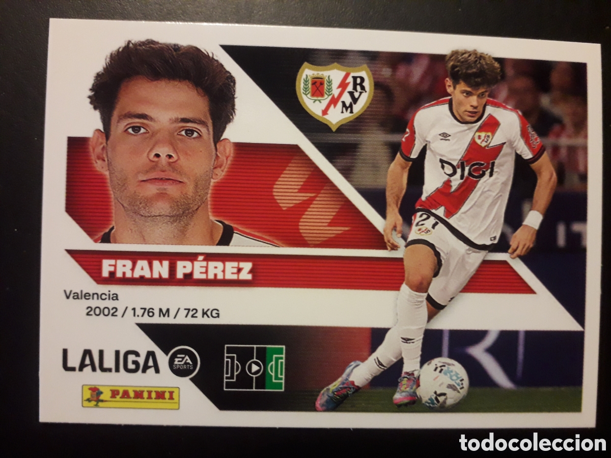 Cromos de Futebol: FRAN P&Eacute;REZ RAYO VALLECANO N&deg; 17 ED ESTE 2026 2027 26 27 SIN PEGAR PEDIDO M&Iacute;NIMO 3&euro;
