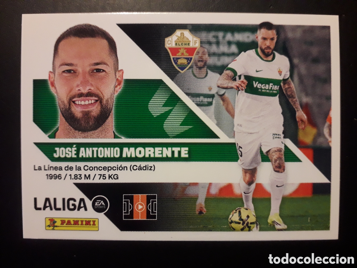 Cromos de Futebol: MORENTE ELCHE N&deg; 16 ED ESTE 2026 2027 26 27 SIN PEGAR PEDIDO M&Iacute;NIMO 3&euro;