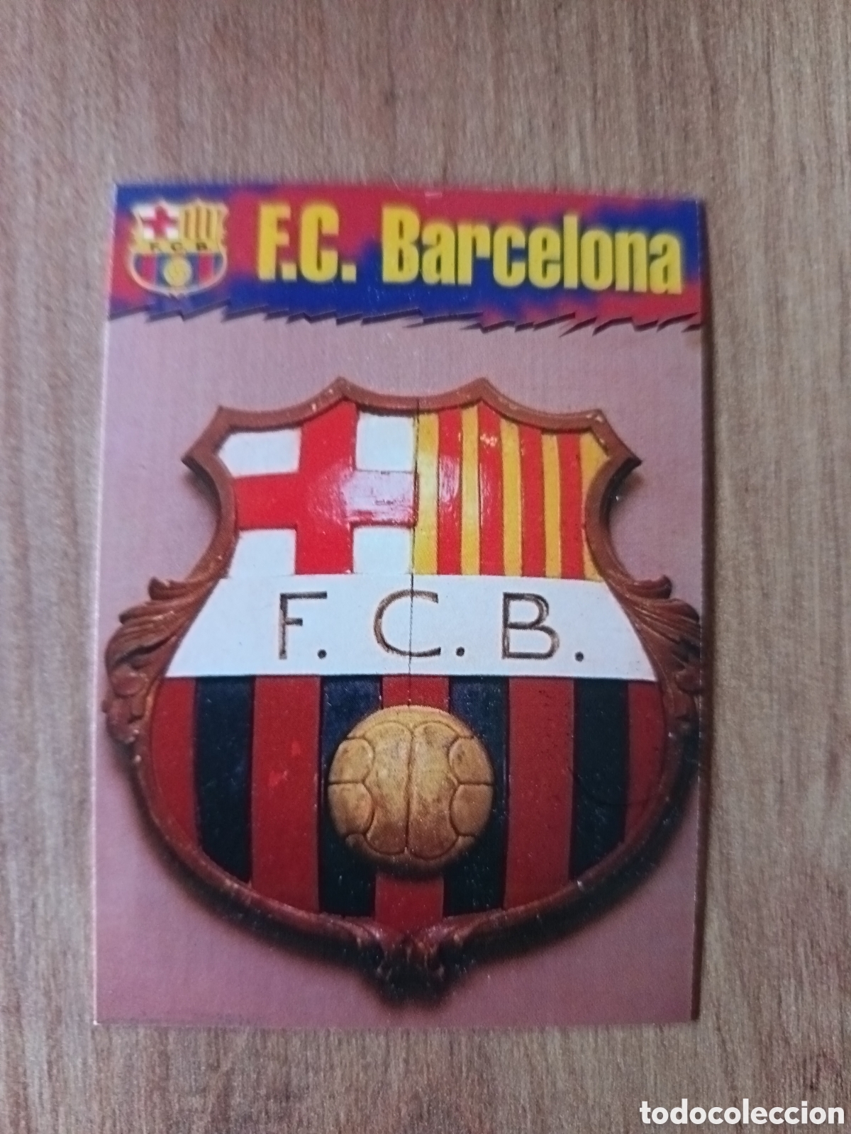 Cromos de f&uacute;tbol: 1 Escudo COLECCI&Oacute;N OFICIAL FC BARCELONA 1996 1997 96 97 PANINI CARD LIGA ALBUM BAR&Ccedil;A