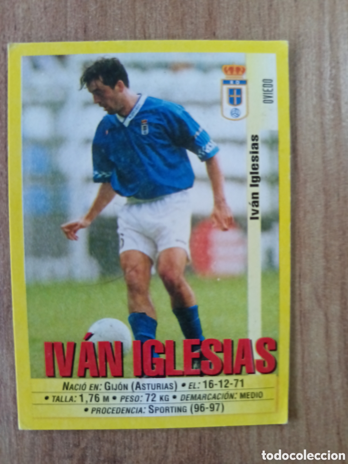 Cromos de f&uacute;tbol: 258 IVAN IGLESIAS REAL OVIEDO PANINI LIGA 1999 2000 99 00 SIN PEGAR NUNCA PEGADO
