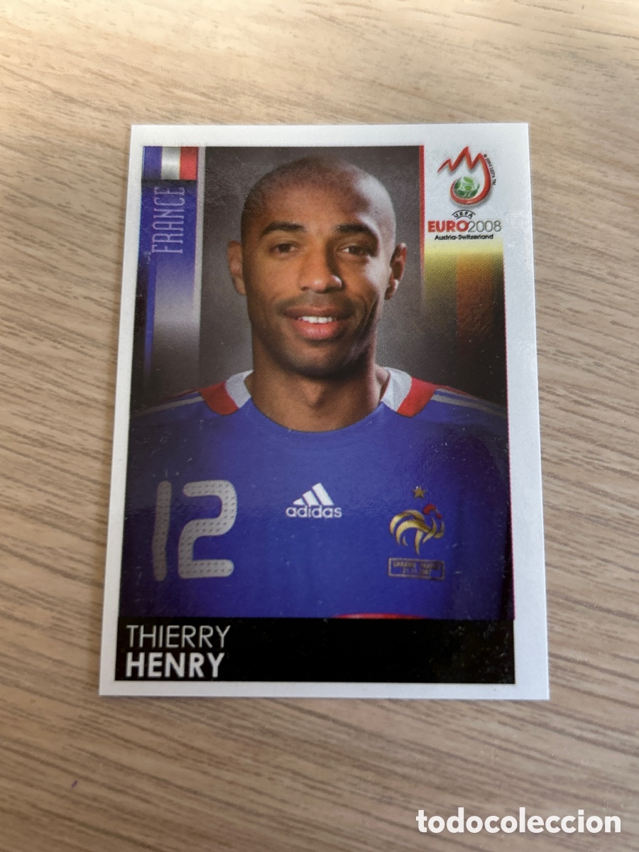 Cromos de f&uacute;tbol: THIERRY HENRY SELECCION FRANCIA 355 PANINI EUROCOPA 2008 NUNCA PEGADO SIN PEGAR