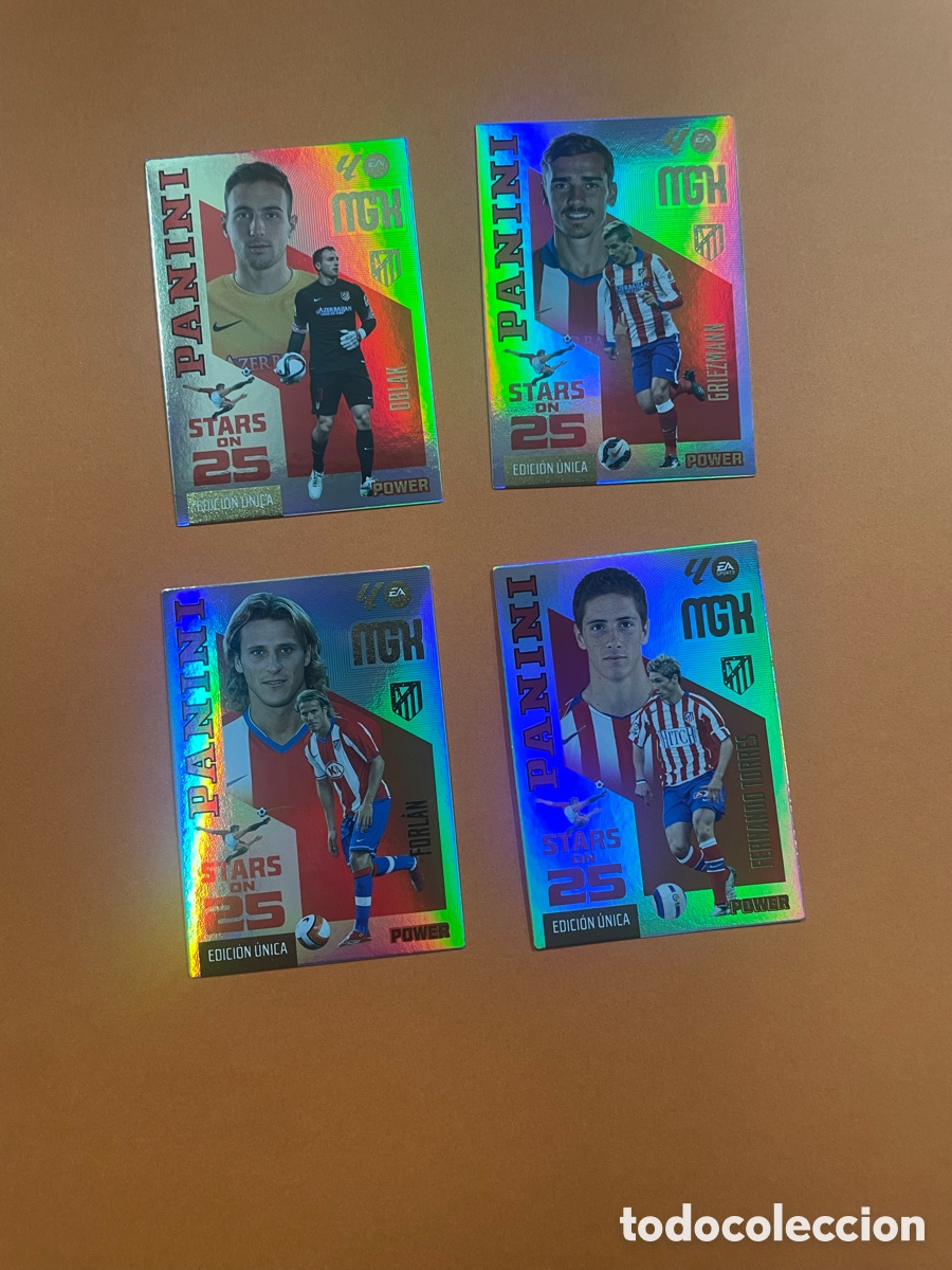 Cromos de f&uacute;tbol: Megacras 2026/27 At Madrid Griezmann-Oblack-Torres-Forlan