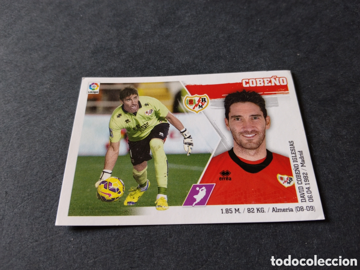 Cromos de f&uacute;tbol: Cromo futbol 2015-16 Cobe&ntilde;o, Rayo Vallecano