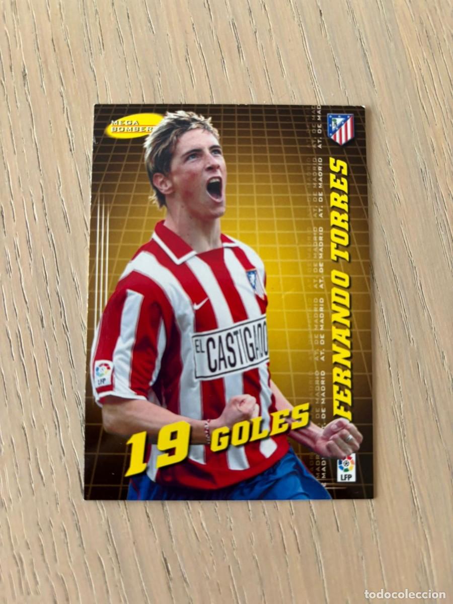 Cromos de f&uacute;tbol: FERNANDO TORRES ATLETICO MADRID MEGA BOMBERS 19 GOLES MEGACRACKS 2004/05 04 /05 PANINI