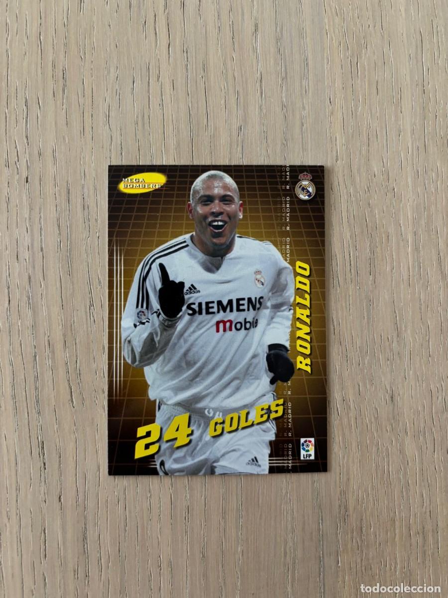 Cromos de f&uacute;tbol: RONALDO REAL MADRID MEGA BOMBERS 24 GOLES MEGACRACKS 2004/05 04 /05 PANINI