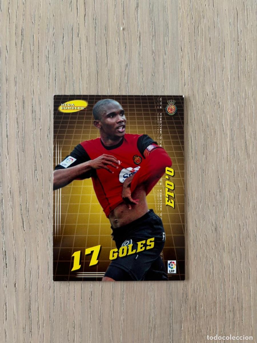 Cromos de f&uacute;tbol: ETO'O MALLORCA MEGA BOMBERS 17 GOLES MEGACRACKS 2004/05 04 /05 PANINI