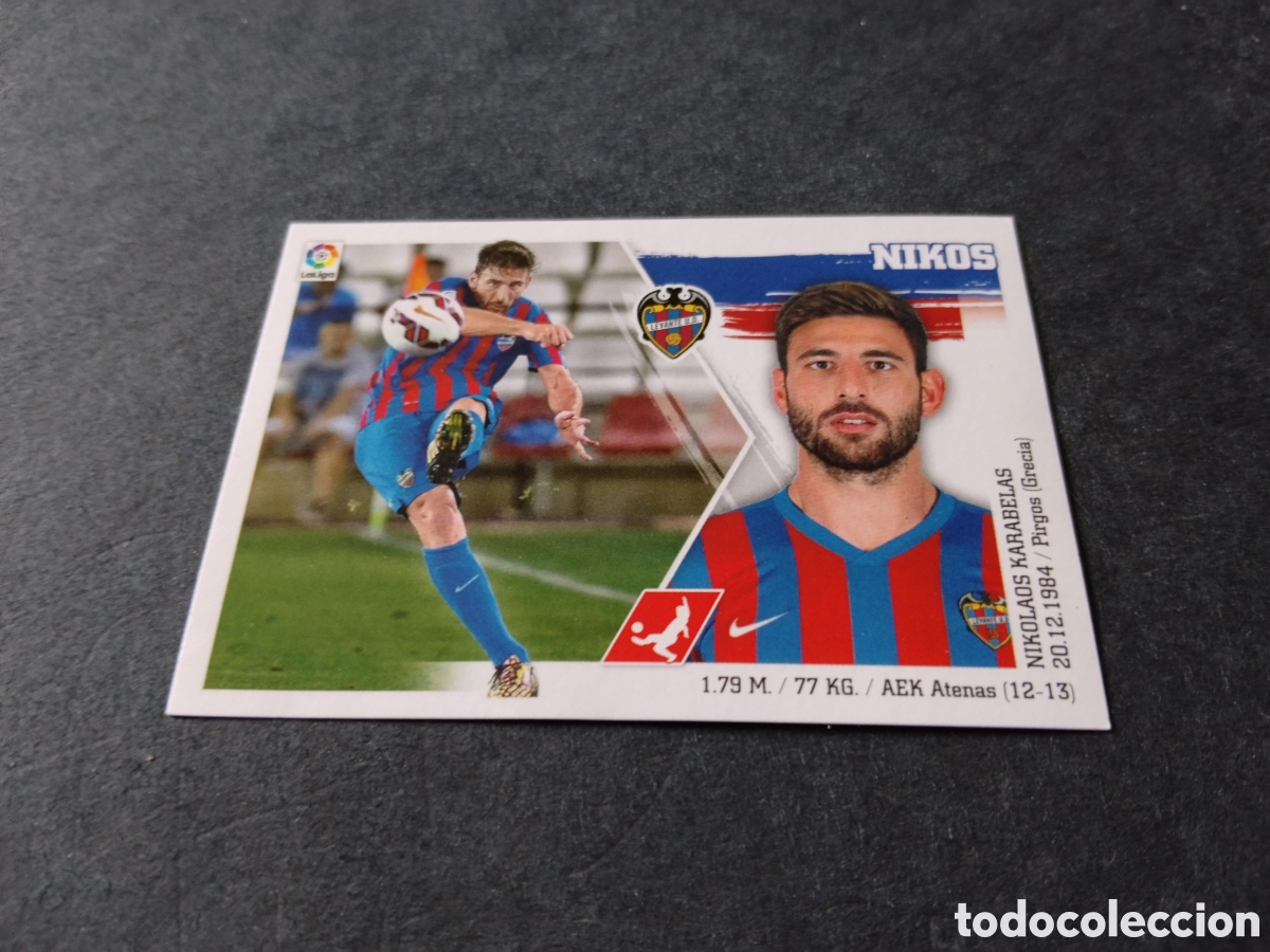 Cromos de f&uacute;tbol: Cromo futbol 2015-16 nikos, Levante