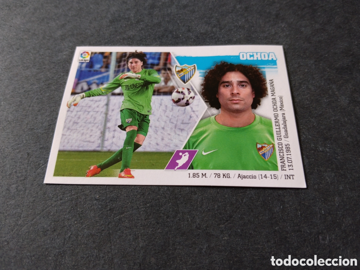 Cromos de f&uacute;tbol: Cromo futbol 2015-16 Ochoa, M&aacute;laga