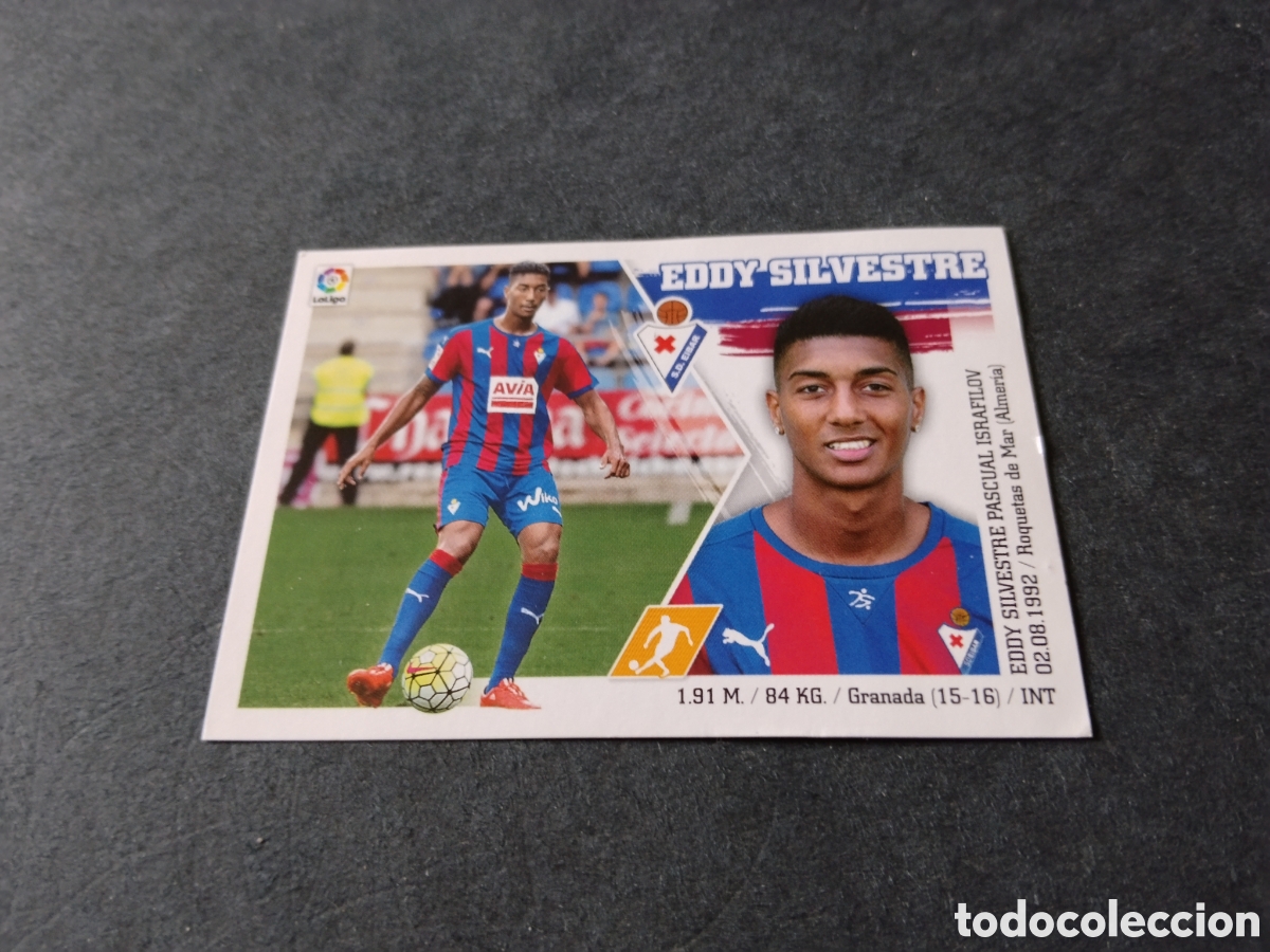 Cromos de f&uacute;tbol: Cromo futbol 2015-16 Eddy Silvestre, Eibar