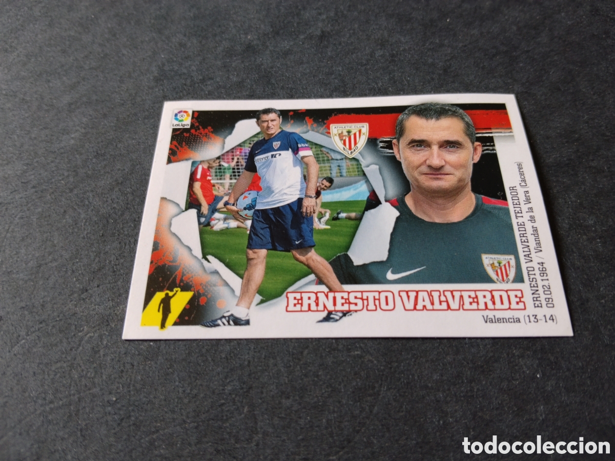Cromos de f&uacute;tbol: Cromo futbol 2015-16 Ernesto Valverde, Bilbao