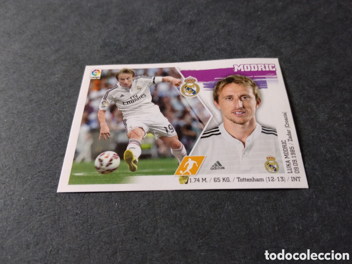 Figurine di Calcio: Cromo futbol 2015-16 Modric, Real Madrid