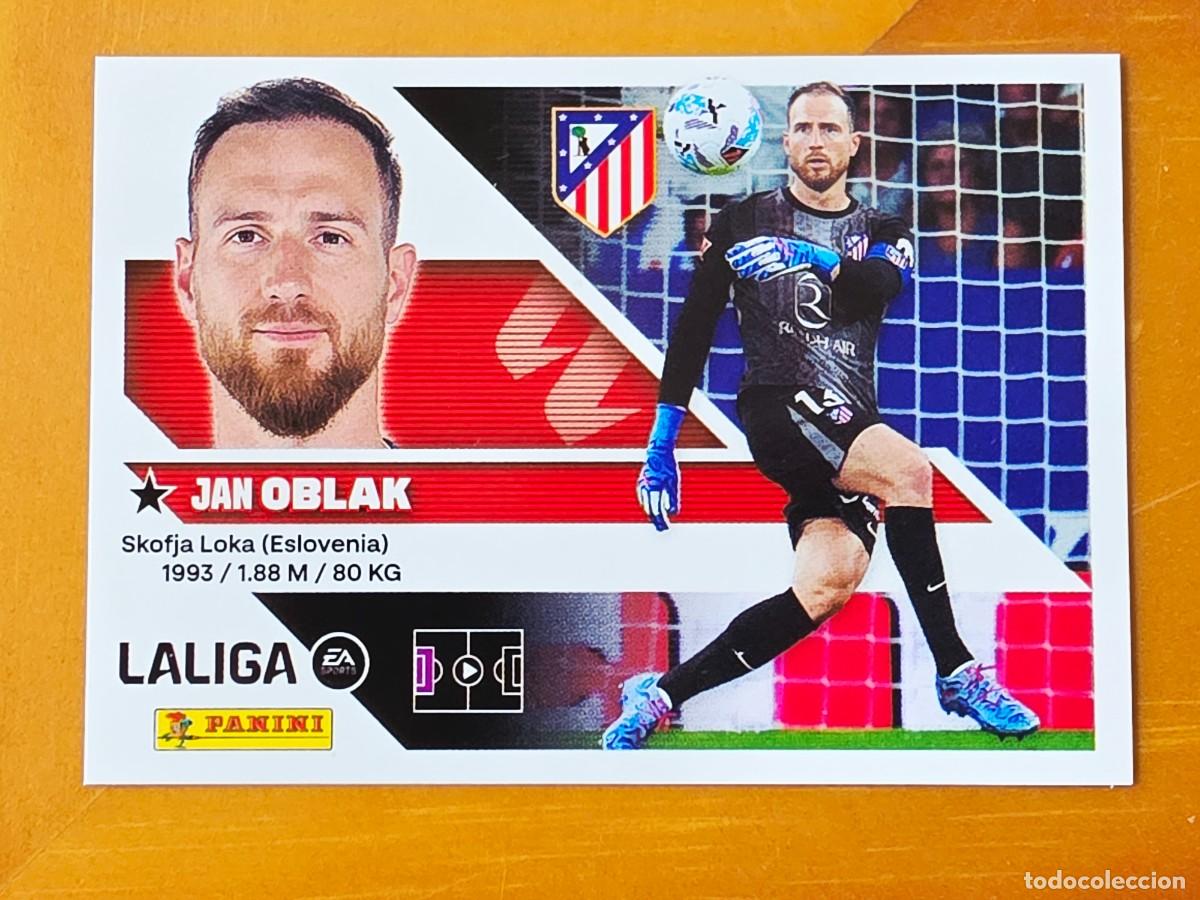 Figurine di Calcio: 3 Jan Oblak, Atl&eacute;tico de Madrid, Panini Ediciones Liga Este 2026 2027 26 27 sin pegar