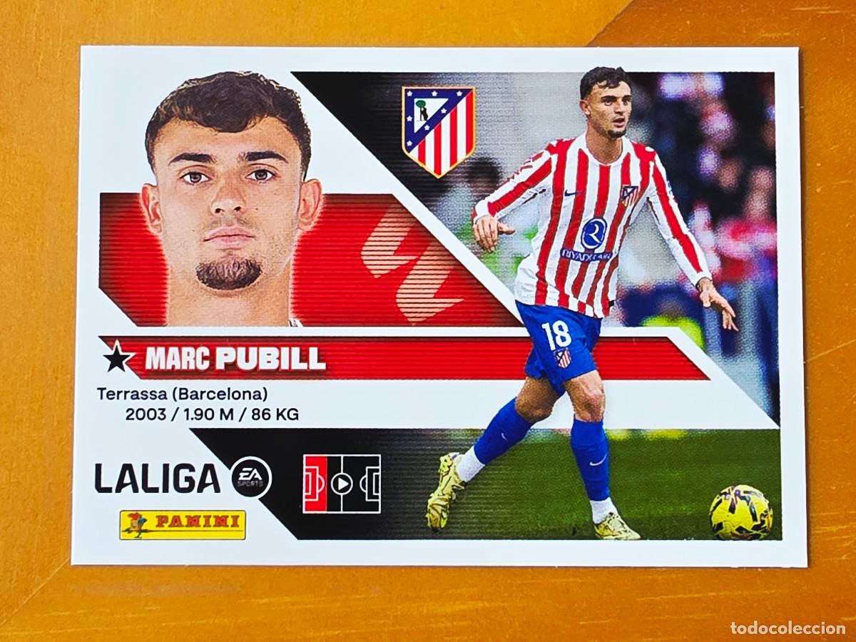 Cromos de Futebol: 7 Marc Pubill, Atl&eacute;tico de Madrid, Panini Ediciones Liga Este 2026 2027 26 27 sin pegar