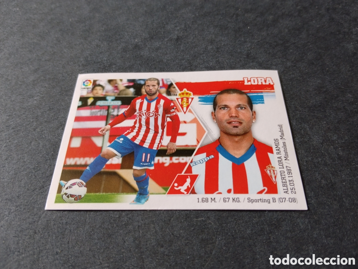 Cromos de Futebol: Cromo futbol 2015-16 Lora, Sporting de Gij&oacute;n