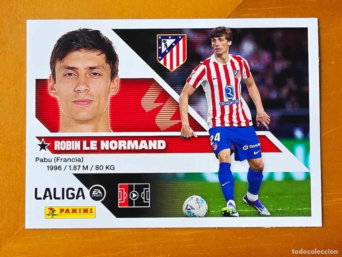 Figurine di Calcio: 8A Robin Le Normand, Atl&eacute;tico de Madrid, Panini Ediciones Liga Este 2026 2027 26 27 sin pegar