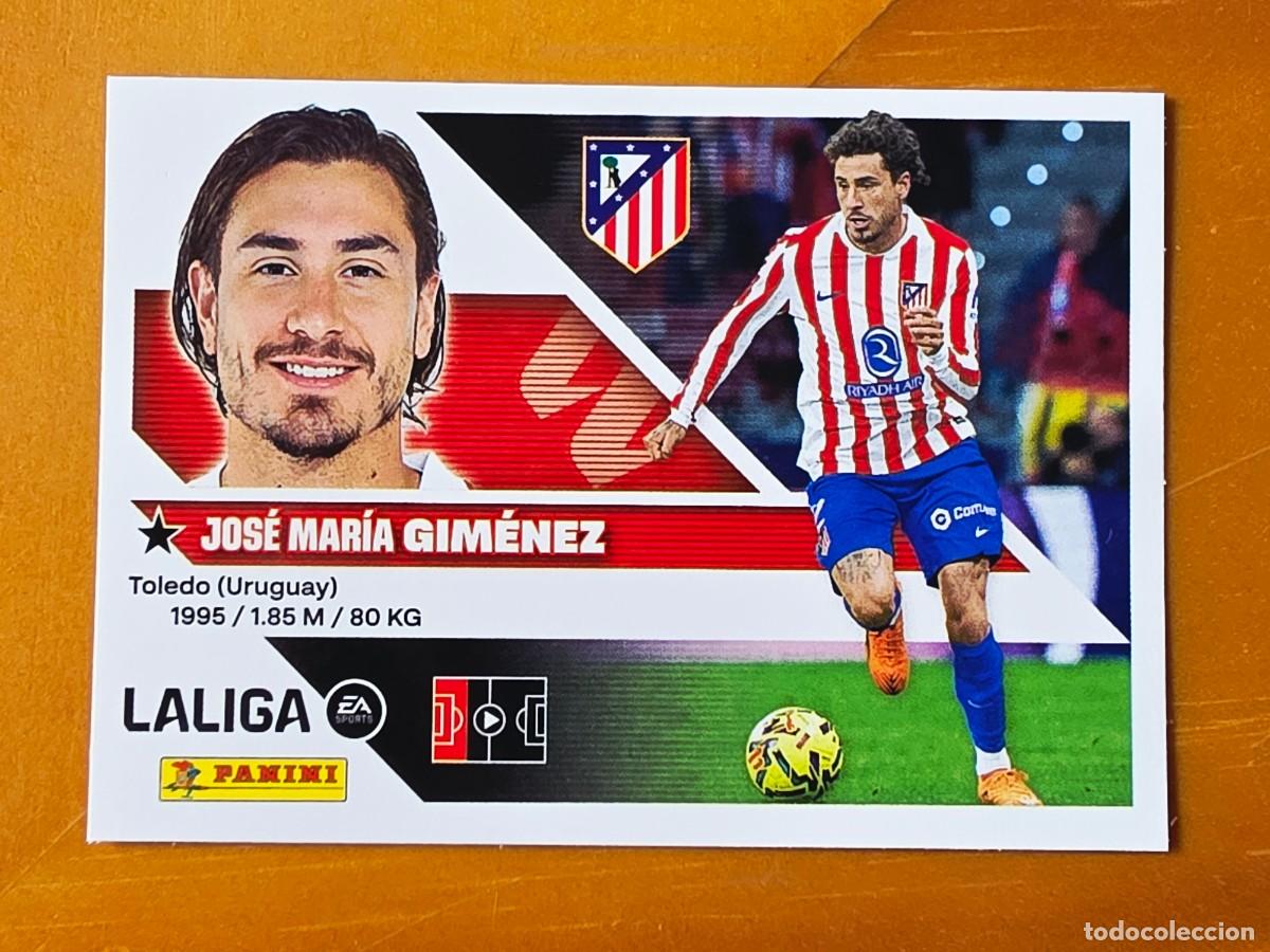 Cromos de f&uacute;tbol: 8B Jos&eacute; Mar&iacute;a Gim&eacute;nez, Atl&eacute;tico de Madrid, Panini Ediciones Liga Este 2026 2027 sin pegar