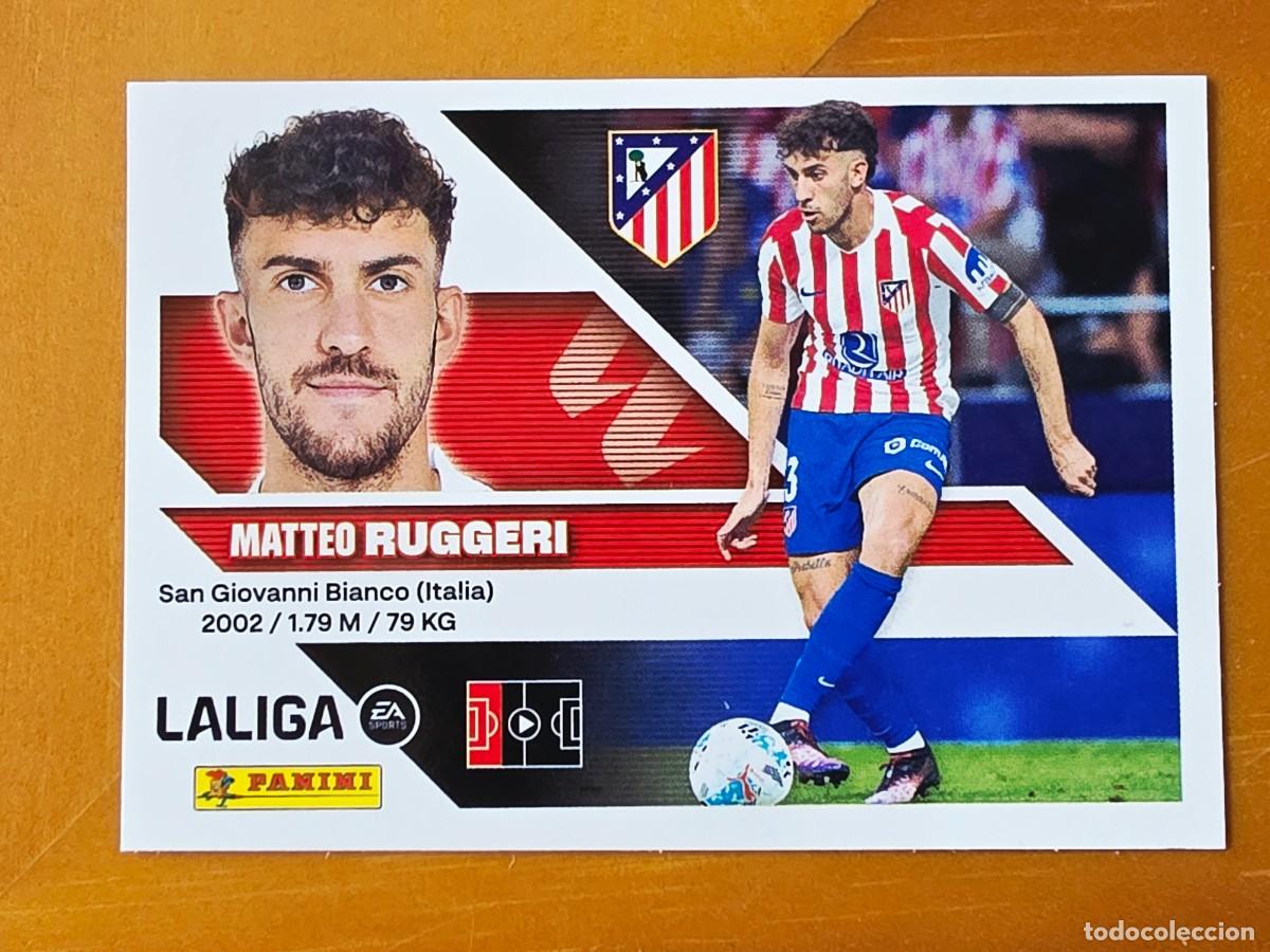 Cromos de f&uacute;tbol: 10 Matteo Ruggeri, Atl&eacute;tico de Madrid, Panini Ediciones Liga Este 2026 2027 26 27 sin pegar