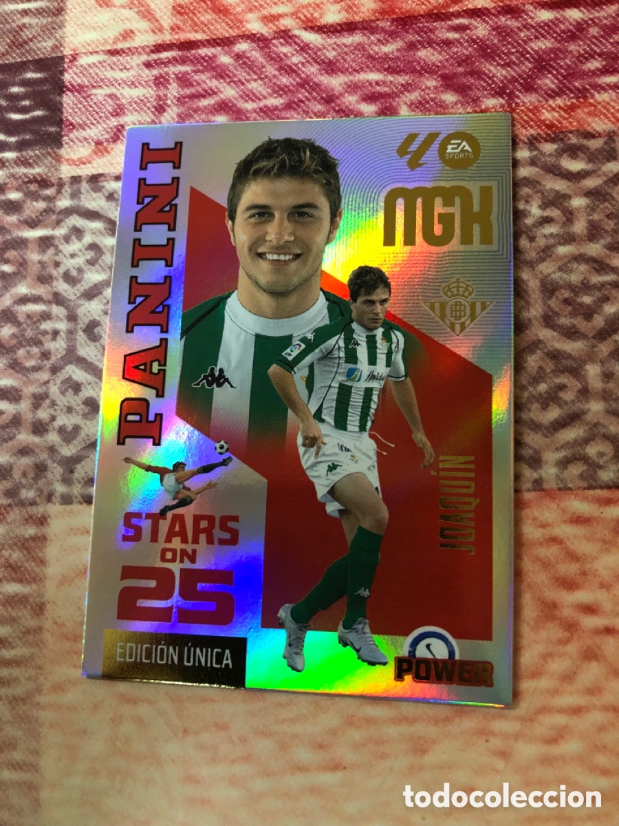 Cromos de f&uacute;tbol: 431P JOAQU&Iacute;N BETIS STARS ON POWER MGK 26 27 PANINI 2026 2027 25 ANIVERSARIO MEGACRACKS
