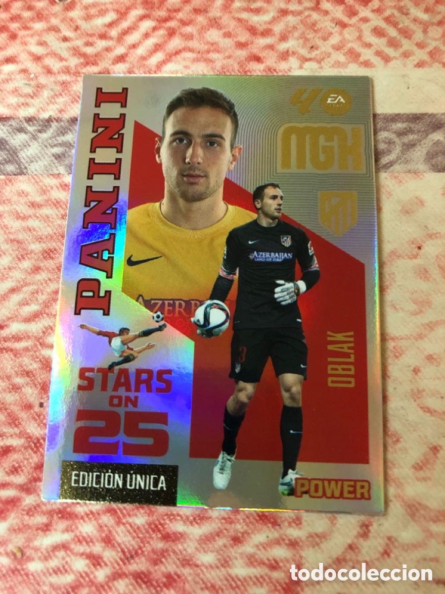 Cromos de f&uacute;tbol: 447P OBLAK AT MADRID STARS ON POWER MGK 26 27 PANINI 2026 2027 25 ANIVERSARIO MEGACRACKS