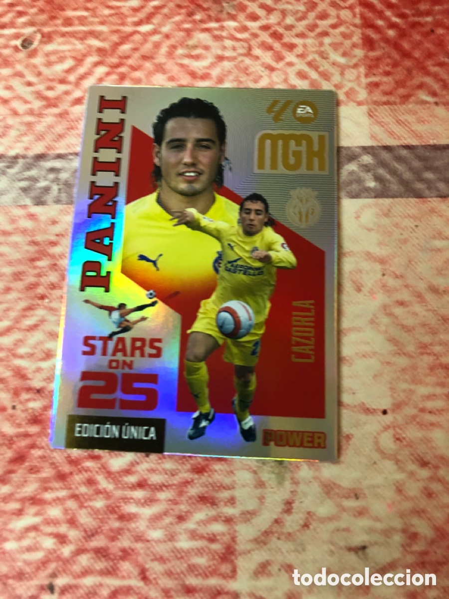 Cromos de f&uacute;tbol: 438P CAZORLA VILLARREAL STARS ON POWER MGK 26 27 PANINI 2026 2027 25 ANIVERSARIO MEGACRACKS