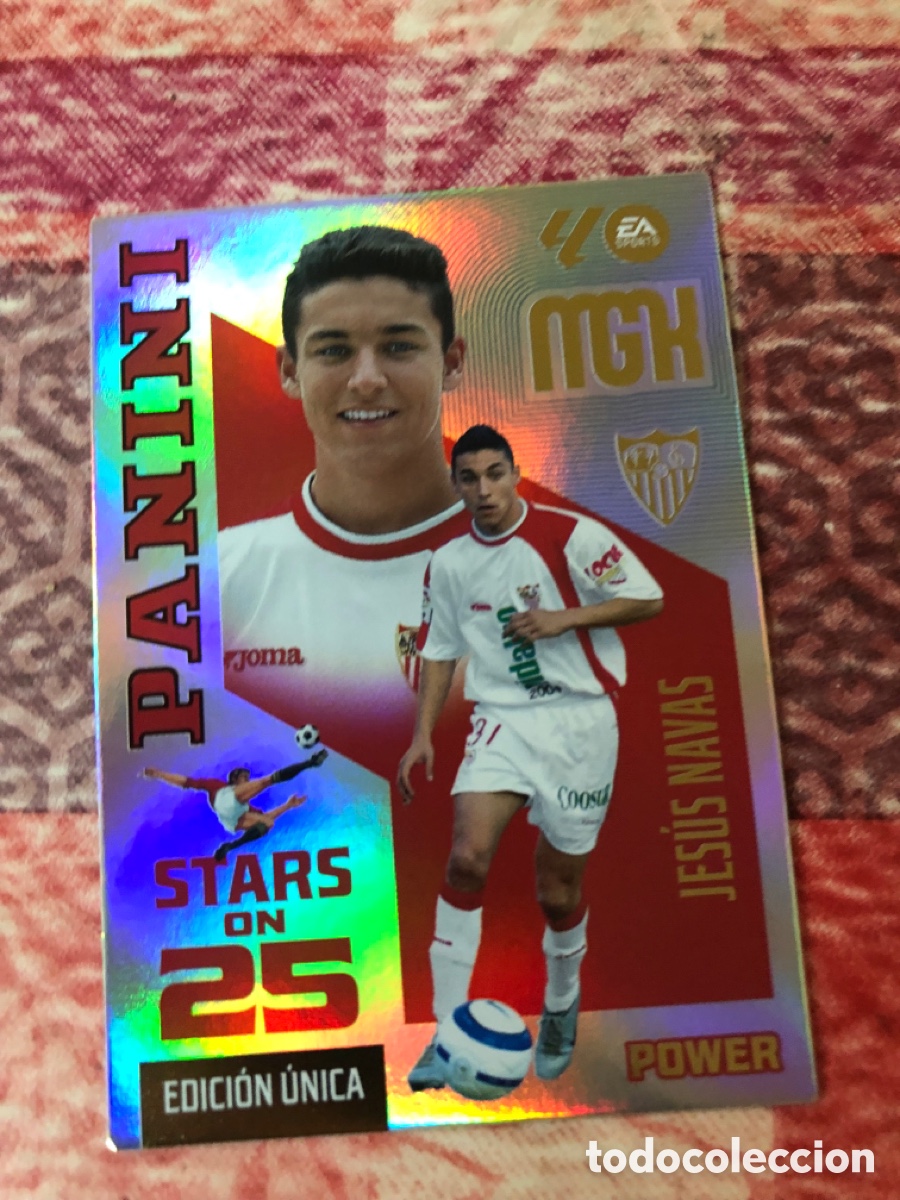Cromos de f&uacute;tbol: 437P JESUS NAVAS SEVILLA STARS ON POWER MGK 26 27 PANINI 2026 2027 25 ANIVERSARIO MEGACRACKS