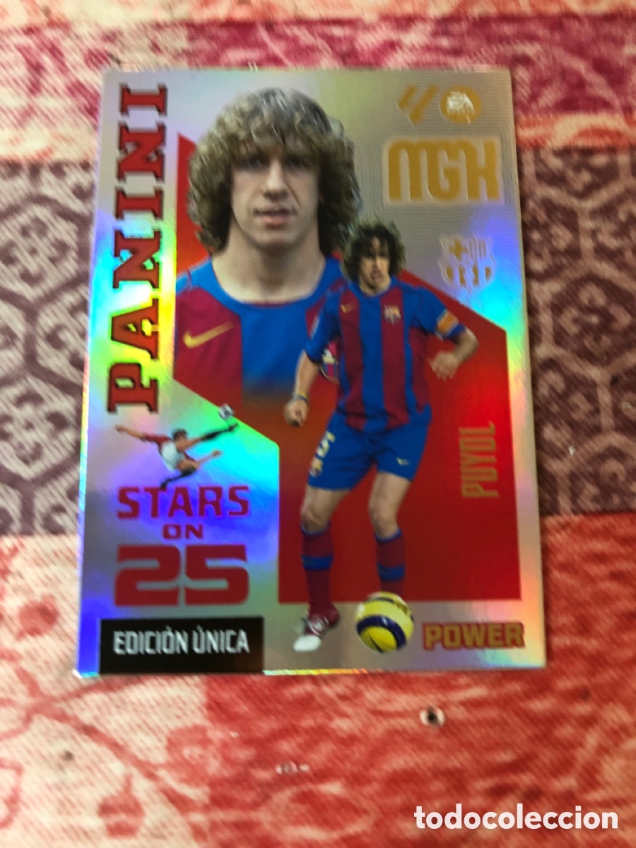 Cromos de f&uacute;tbol: 429P PUYOL BARCELONA STARS ON POWER MGK 26 27 PANINI 2026 2027 25 ANIVERSARIO MEGACRACKS